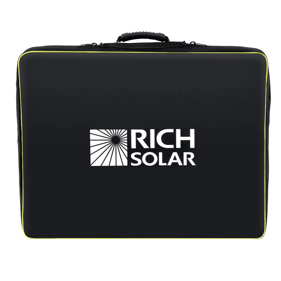 MEGA 100 Watt Briefcase Portable Solar Charging Kit - RICH SOLAR